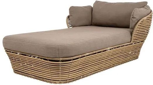 Cane-Line Basket daybed - Luonnollinen runko sis. tyynyn
