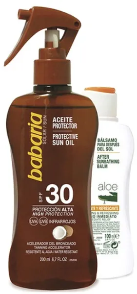 Babaria - Aurinkosuoja-Setti Protective Coconut Oil SPF30 & After Sun